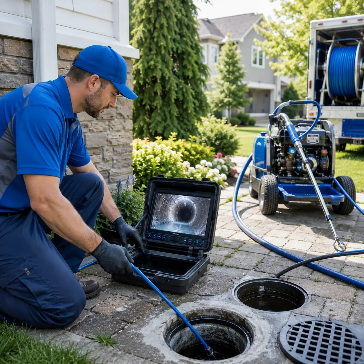 Outdoor drain cleaning professionals serving Stonington, CT